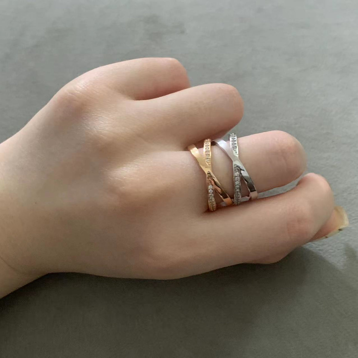 [Ornora Jewelry]ATLAS X DIAMOND RING