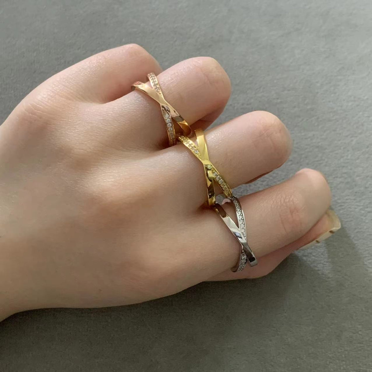 [Ornora Jewelry]ATLAS X DIAMOND RING