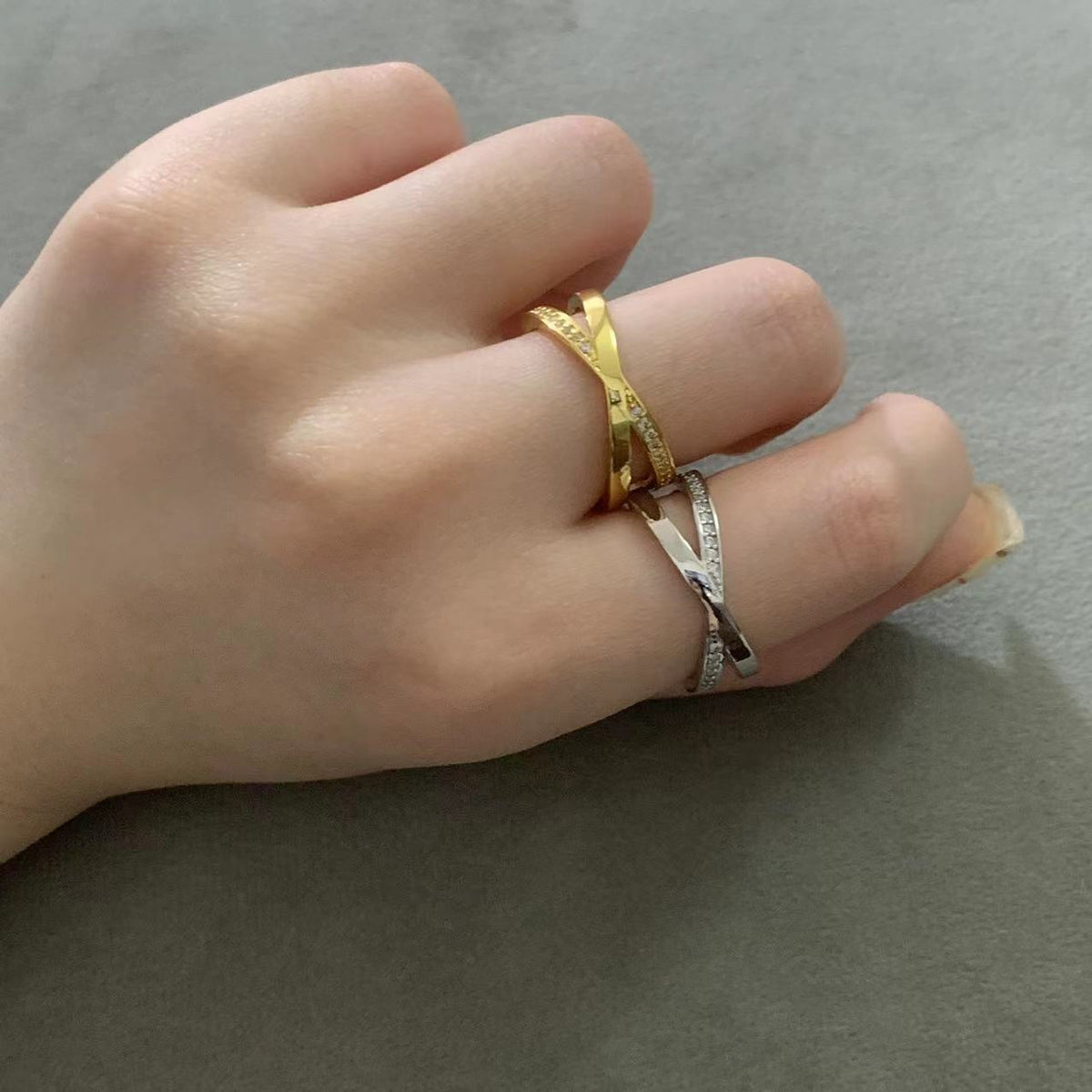 [Ornora Jewelry]ATLAS X DIAMOND RING