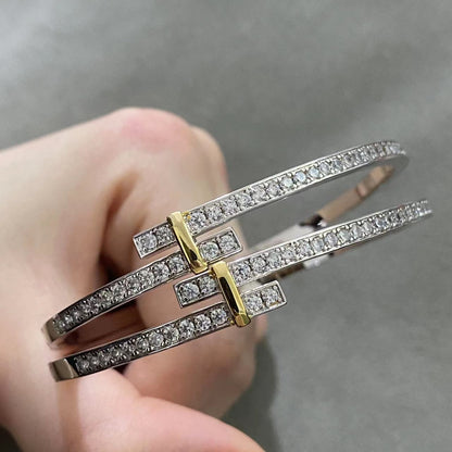 [Ornora Jewelry]EDGE DIAMOND GOLD SILVER BRACELET