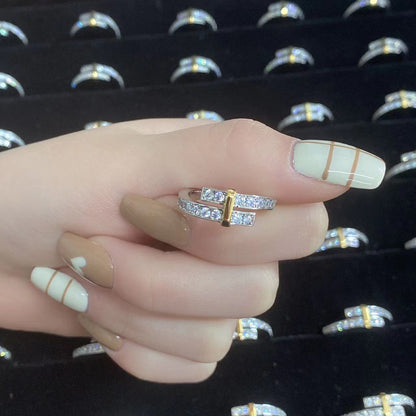 [Ornora Jewelry]EDGE GOLD SILVER DIAMOND RING