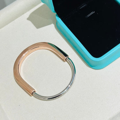 [Ornora Jewelry]LOCK PINK GOLD SILVER DIAMOND BRACELET