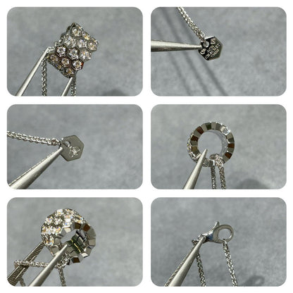 [OrnoraJewelry]BEE LOVE DIAMOND PAVED 3 ROW NECKLACE