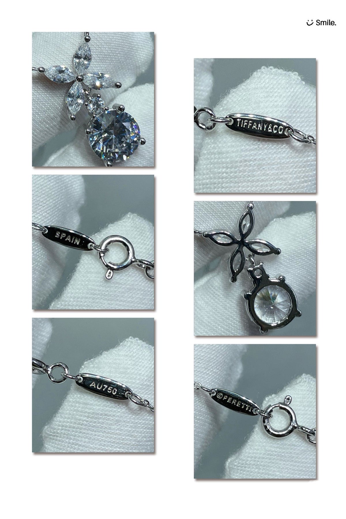 [Ornora Jewelry]VICTORIA PENDANT SILVER DIAMOND NECKLACE