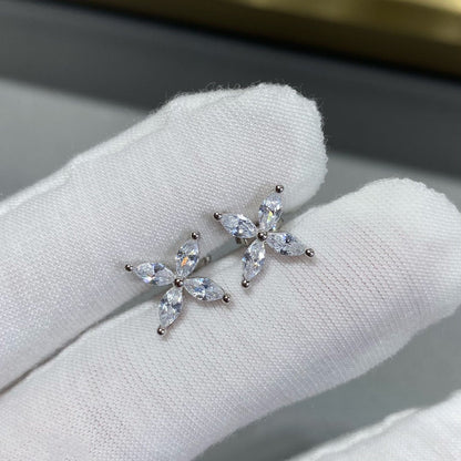 [Ornora Jewelry]VICTORIA SILVER DIAMOND STUD MINI EARRINGS