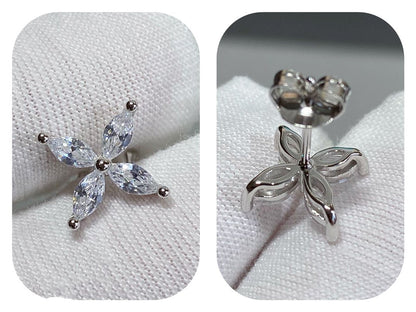 [Ornora Jewelry]VICTORIA SILVER DIAMOND STUD MINI EARRINGS