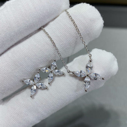[Ornora Jewelry]VICTORIA SILVER DIAMOND STUD MINI EARRINGS