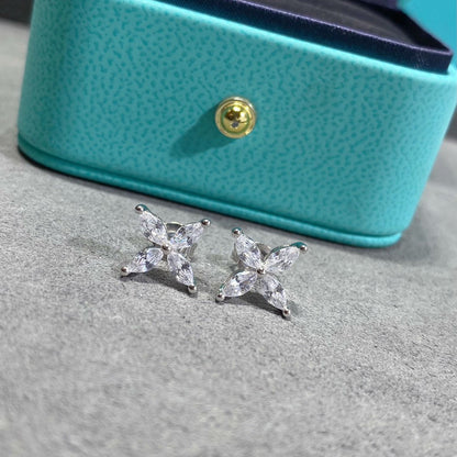 [Ornora Jewelry]VICTORIA SILVER DIAMOND STUD MINI EARRINGS