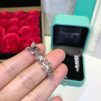[Ornora Jewelry]VICTORIA SILVER DIAMOND DROP EARRINGS