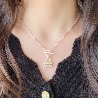 [OrnoraJewelry]CONSTANCE PEDANT SILVER NECKLACE