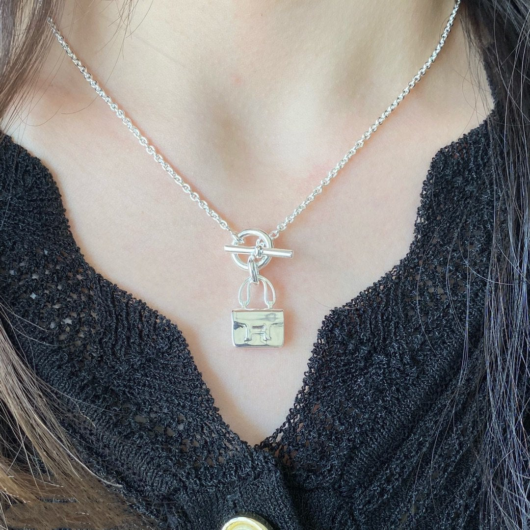 [OrnoraJewelry]CONSTANCE PEDANT SILVER NECKLACE
