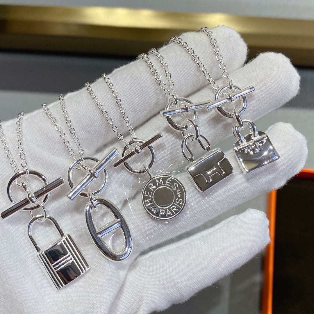 [OrnoraJewelry]CONSTANCE PEDANT SILVER NECKLACE