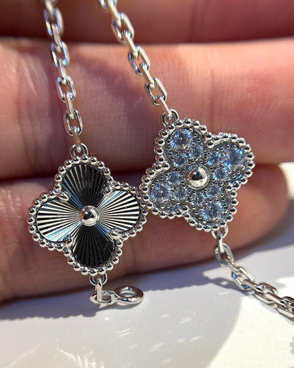 [OrnoraJewelry] CLOVER 5 MOTIF LASER BRACELET COLLECTION