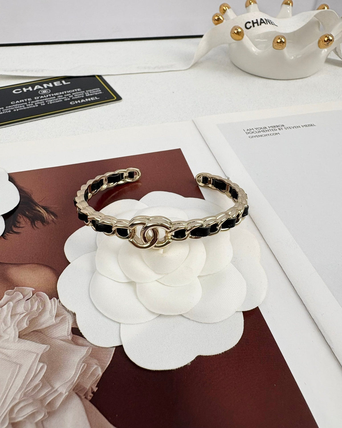 [OrnoraJewelry]Double C Open Bangle