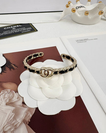 [OrnoraJewelry]Double C Open Bangle