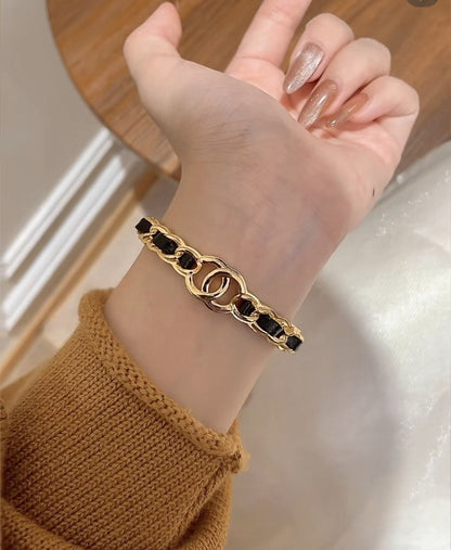 [OrnoraJewelry]Double C Open Bangle