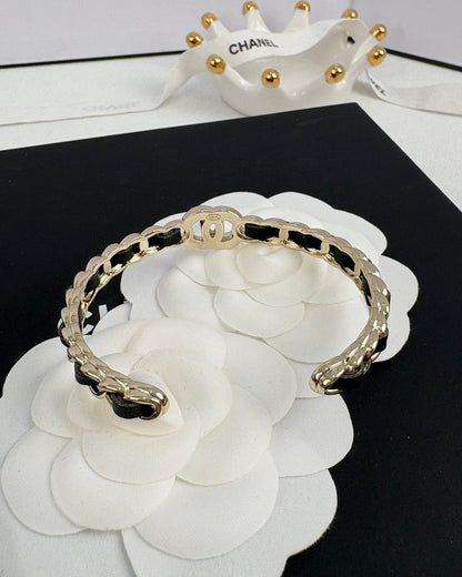 [OrnoraJewelry]Double C Open Bangle