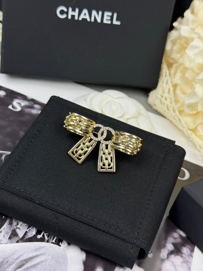 [OrnoraJewelry]25K Hollow Bow Brooch