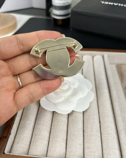 [OrnoraJewelry]Pink Resin Classic Brooch 5cm