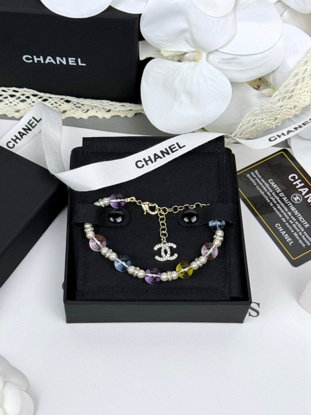 [OrnoraJewelry]Colorful Transparent Resin Bracelet