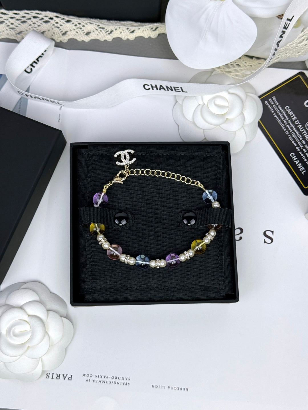 [OrnoraJewelry]Colorful Transparent Resin Bracelet