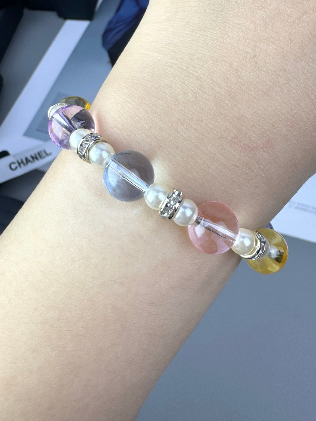 [OrnoraJewelry]Colorful Transparent Resin Bracelet