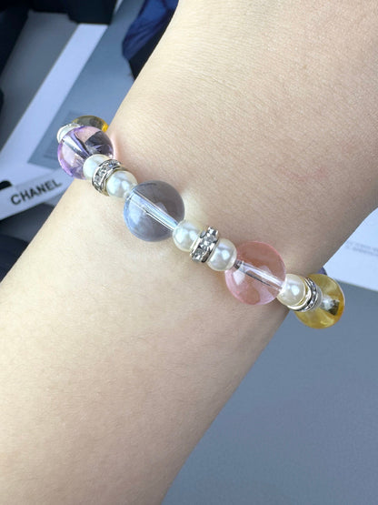 [OrnoraJewelry]Colorful Transparent Resin Bracelet
