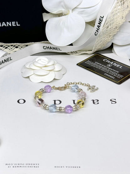 [OrnoraJewelry]Colorful Transparent Resin Bracelet