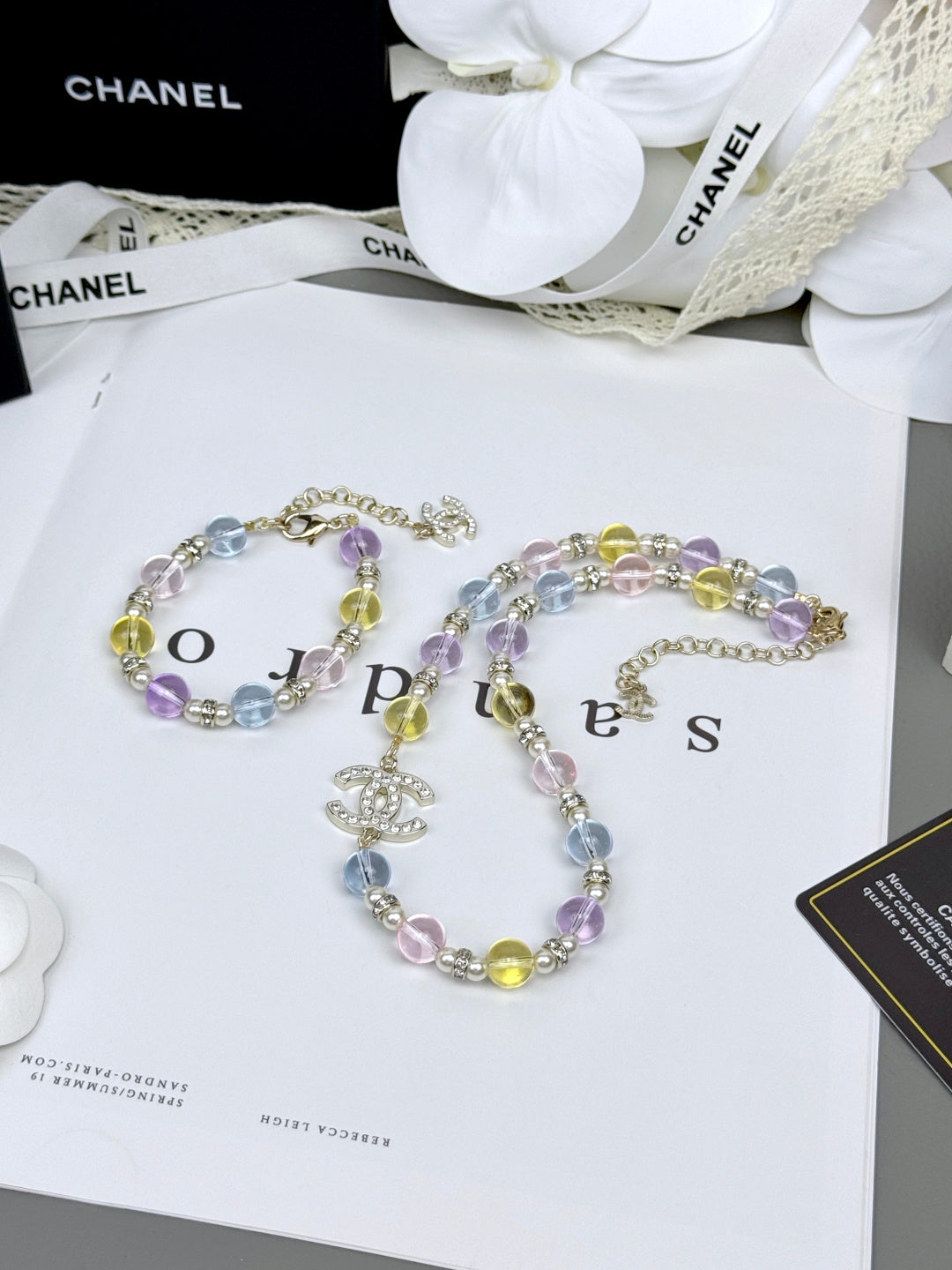 [OrnoraJewelry]Colorful Transparent Resin Bracelet