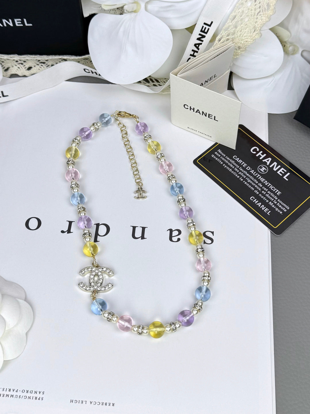 [OrnoraJewelry]26C New Spring Collection Colorful Transparent Resin Necklace