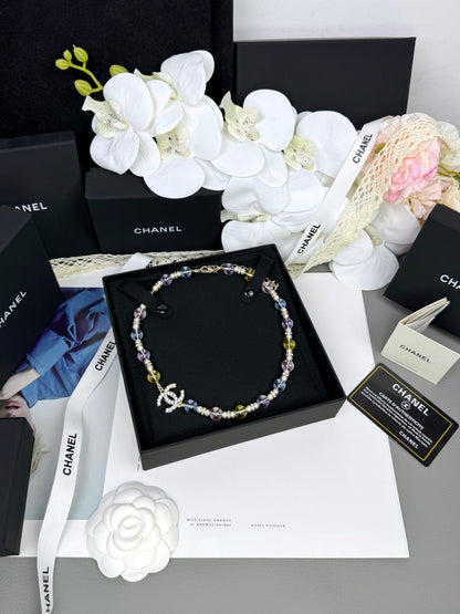 [OrnoraJewelry]26C New Spring Collection Colorful Transparent Resin Necklace