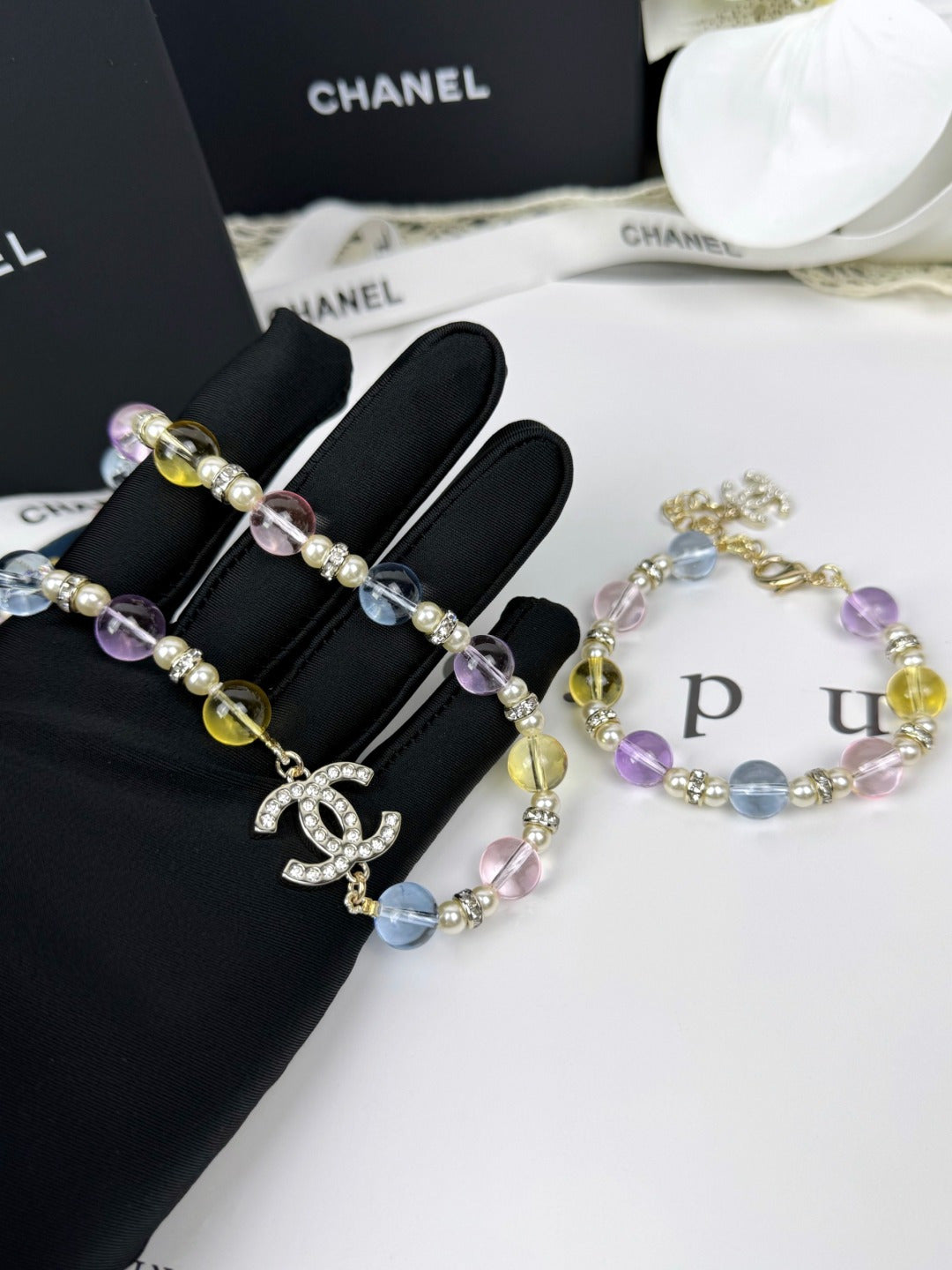 [OrnoraJewelry]26C New Spring Collection Colorful Transparent Resin Necklace