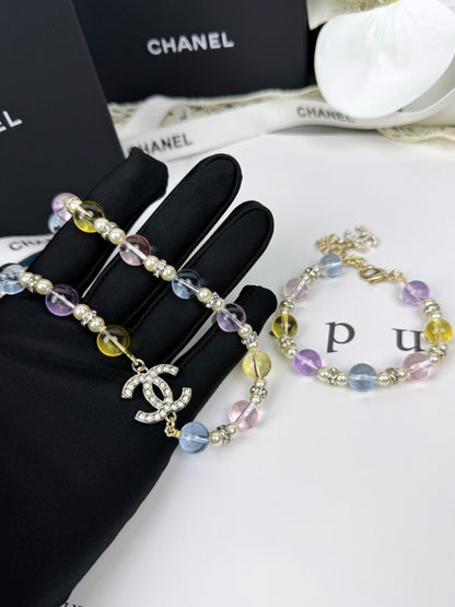 [OrnoraJewelry]26C New Spring Collection Colorful Transparent Resin Necklace