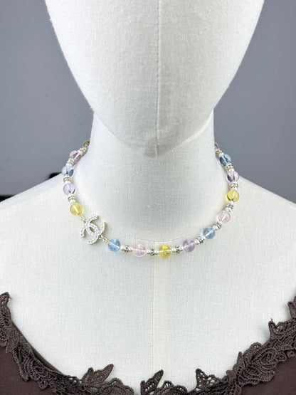 [OrnoraJewelry]26C New Spring Collection Colorful Transparent Resin Necklace