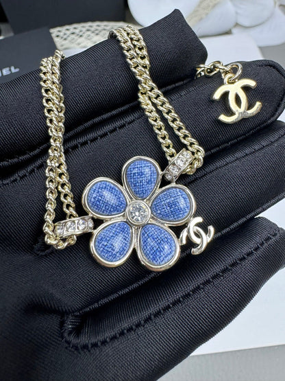 [OrnoraJewelry]VOLTE New Blue Floral Double-Layer Bracelet