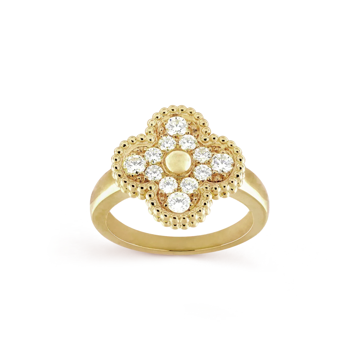 [OrnoraJewelry]CLOVER DIAMOND RING