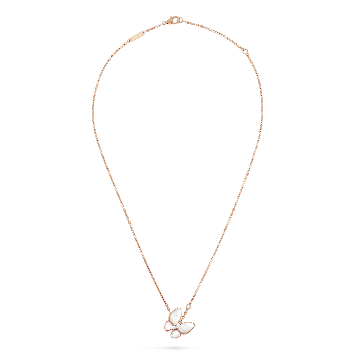 [OrnoraJewelry]BUTTERFLY MOP DIAMOND NECKLACE