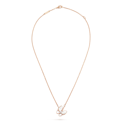 [OrnoraJewelry]BUTTERFLY MOP DIAMOND NECKLACE