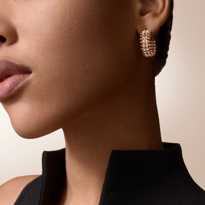 [OrnoraJewelry]CLASH 9.2MM DOUBLE ROW EARRINGS