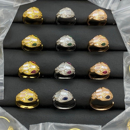 [OrnoraJewelry]BRAND NEW ASSORTED SNAKE HEAD MOTHER OF PEARL RINGS