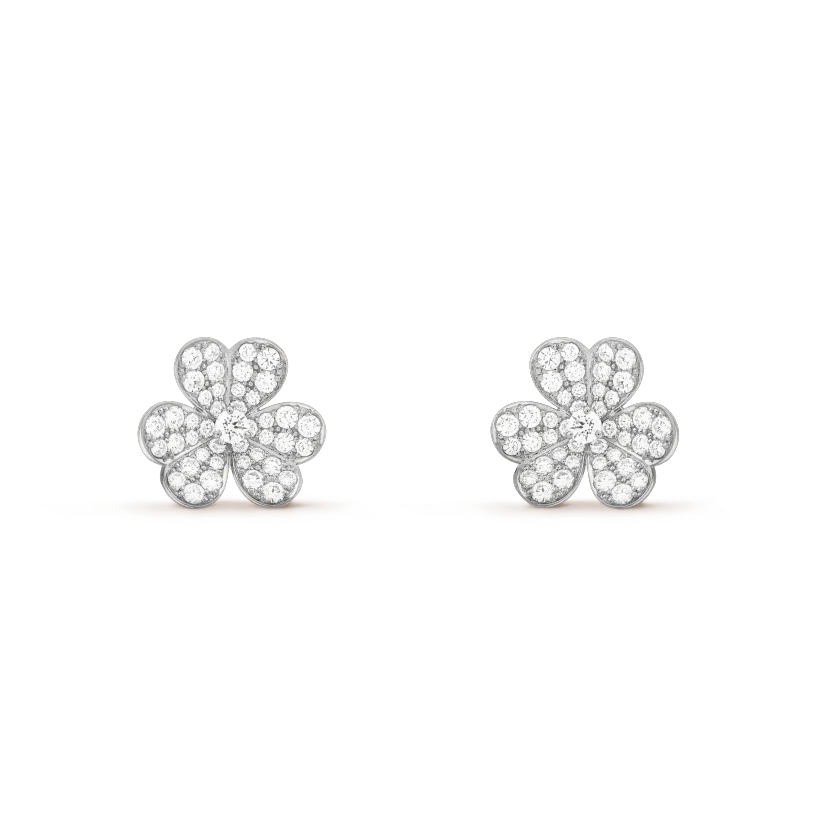 [OrnoraJewelry]CLOVER COMOS DIAMOND EARRINGS SILVER