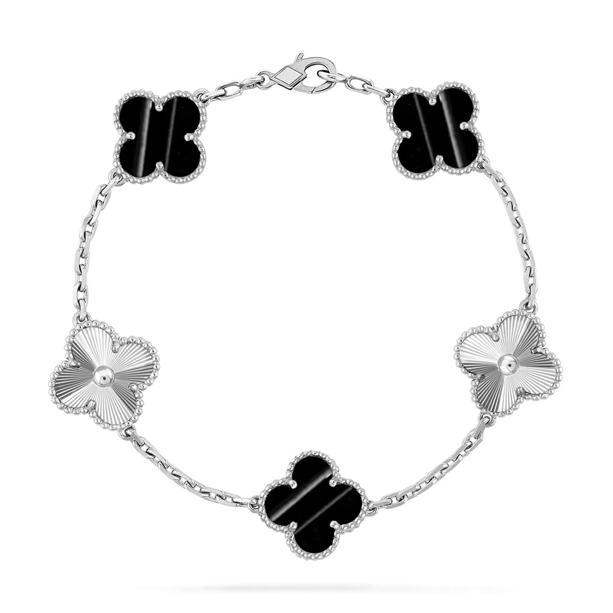 [Ornora Jewelry] CLOVER 5 MOTIF PULSAR STONE BRACELET COLLECTION