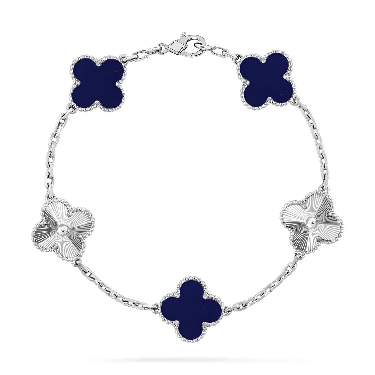 [OrnoraJewelry]CLOVER 5 MOTIF LAPIS LAZULI BRACELET COLLECTION