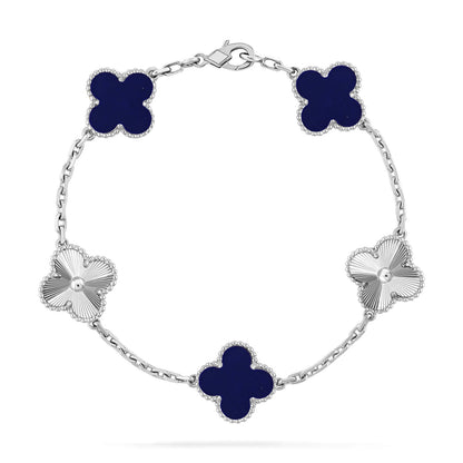 [OrnoraJewelry]CLOVER 5 MOTIF LAPIS LAZULI BRACELET COLLECTION