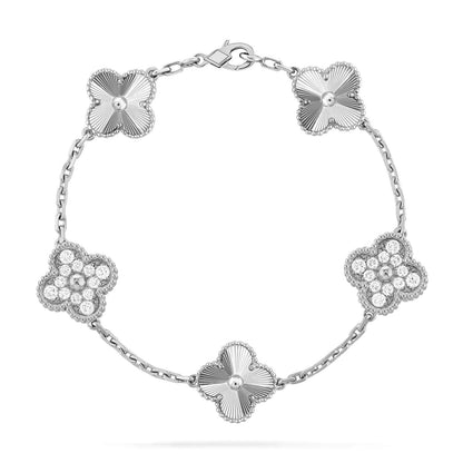 [OrnoraJewelry] CLOVER 5 MOTIF LASER BRACELET COLLECTION