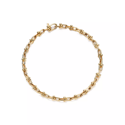 [Ornora Jewelry]HARDWEAR MICRO LINK 44 MOTIF GOLD BRACELET