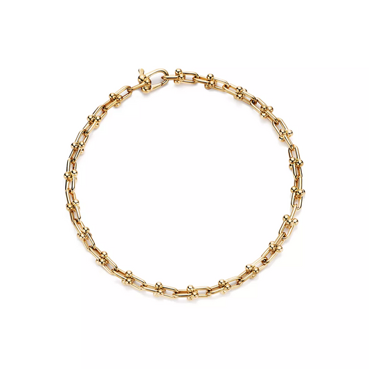 [Ornora Jewelry]HARDWEAR MICRO LINK 44 MOTIF GOLD BRACELET