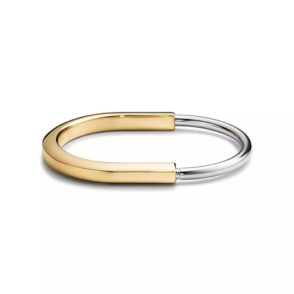 [Ornora Jewelry]LOCK BRACELET YELLOW AND WHITE GOLD
