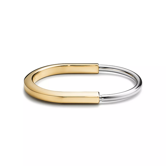 [Ornora Jewelry]LOCK BRACELET YELLOW AND WHITE GOLD