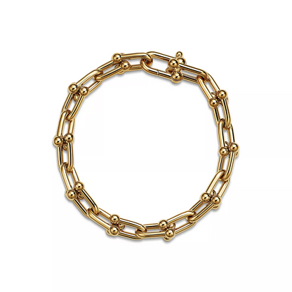 [Ornora Jewelry]HARDWEAR MEDIUM LINK 20 MOTIF GOLD BRACELET